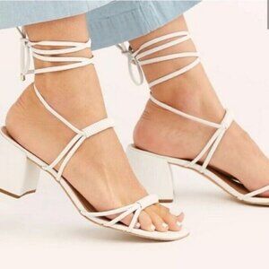 Free People Vicenza Love Struck Heels - White